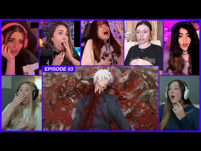 [GIRLS REACT] Gojo vs Toji | JJK S2 Ep 3 Girl Reaction Mashup