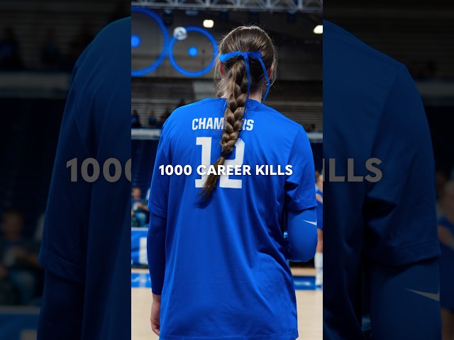 ONE. THOUSAND. KILLS. 👏 #volleyball #byu #outsidehitter