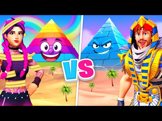 FILLE vs GARÇON Pyramide Géante CHALLENGE sur FORTNITE