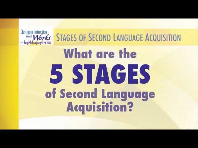McREL - The Five Stages of Second Language Acquisition