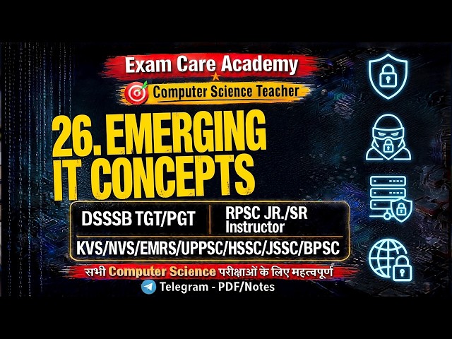 Emerging IT Concepts | TGT PGT Computer Science DSSSB Exam Prep | Exam care academy