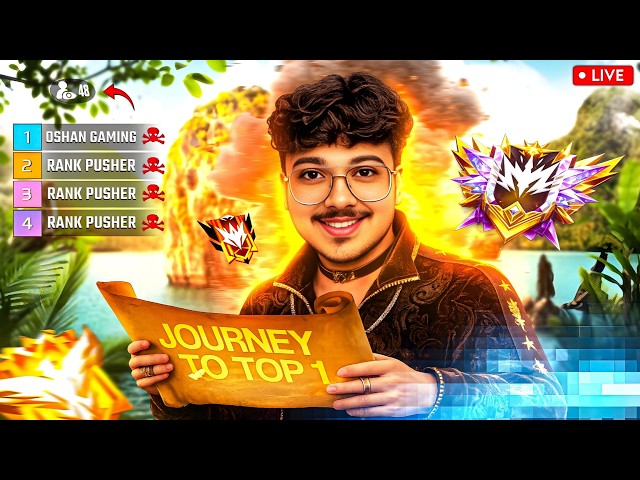 🔴 Live - Pushing For Grandmaster 😁 - Free Fire Live #oshangaming
