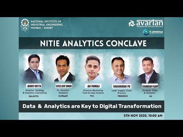 NITIE Analytics Conclave | Data & Analytics are Key to Digital Transformation | NITIE Mumbai