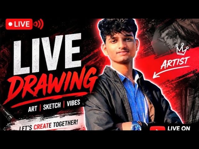 _pavan_Artist_ is live 😅 my 1 live plz comment 🙏. #art #sketch #live 