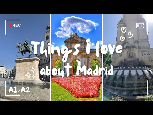 A1/A2 English Listening 🇪🇸 | Easy English About Madrid (Free Worksheets!)