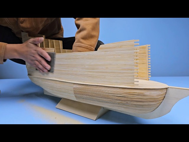 Built a Silent Mary model with bamboo mats in 60 days【tianliang】