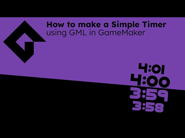 How to set up a Countdown Timer in GameMaker with GML
