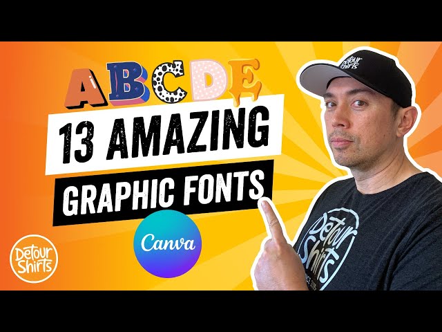 13 Amazing Graphic Fonts on Canva You Probably Didn't Know Existed - Use them for Print on Demand