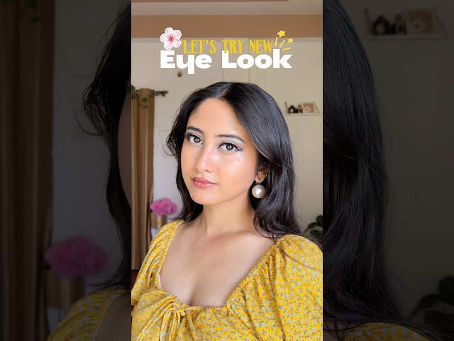 Trying new eye look  part 1 🩵✨ #shorts #makeuptutorial