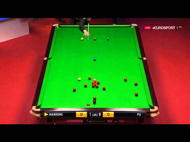 The luckiest snooker break ever- Barry Hawkins WSC 2016