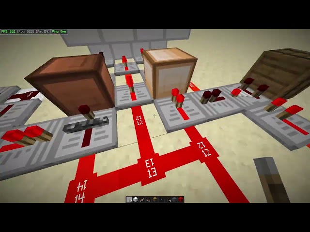 minecraft redstone computer 4 bit #redstone #minecraft #binary #popular