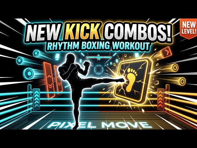 🥊BOXING: PUNCH & KICK TO THE BEAT! 🦵⚡️ Neon Interactive Workout | Immersive Warm Up‼️