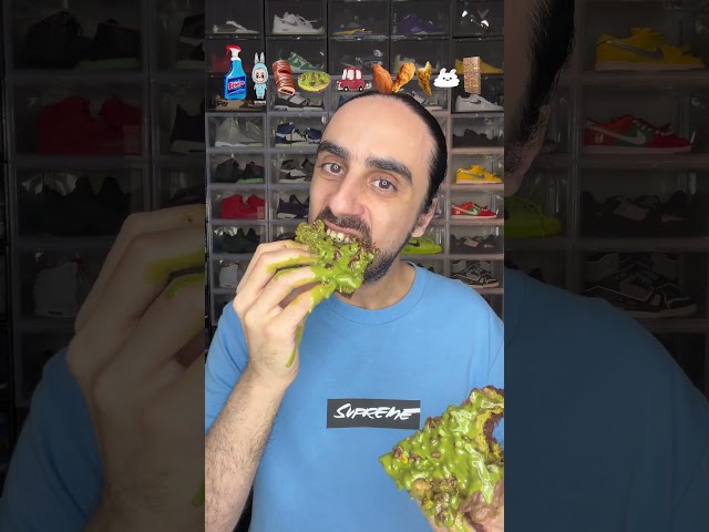 Food ASMR Eating a Dubai Chocolate Windex #asmr #food #mukbang #eatingsounds #eating