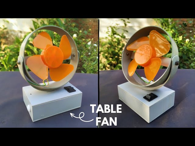 How to Make Rechargeable Table fan at Home with PVC Pipe |