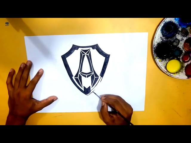 How to draw the Arlen Ness logo