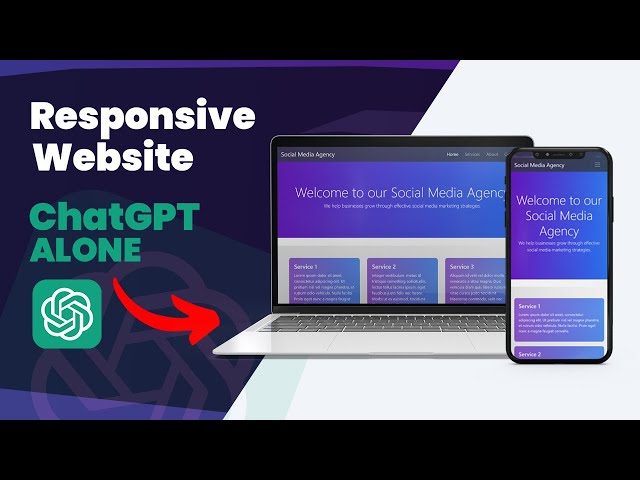 how to create Mobile Responsive Website using ChatGPT AI | CSS and HTML