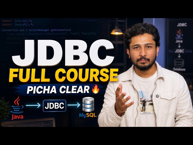 JDBC Full Course | Complete JDBC Tutorial with Live Coding🔥