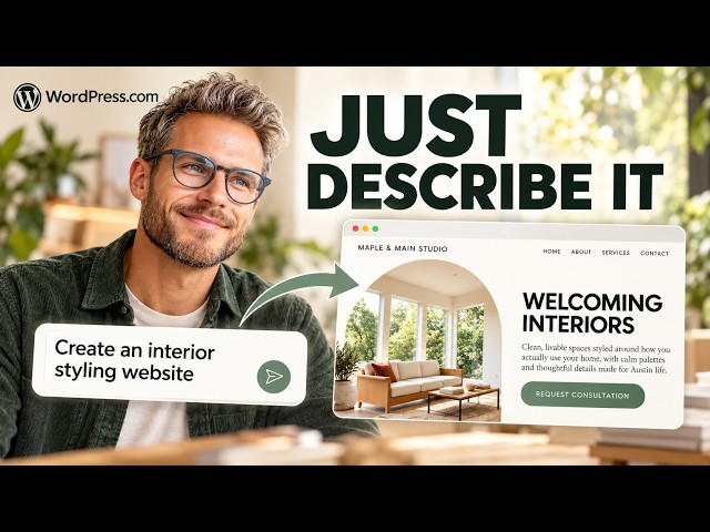 WordPress.com AI Website Builder: Build Your First Website [FAST]