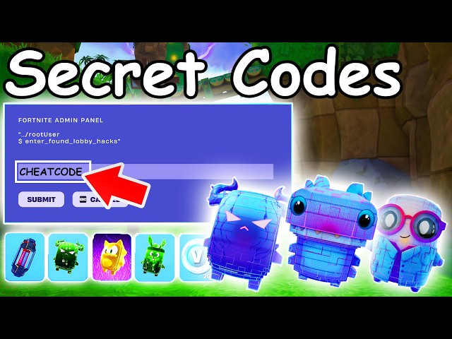 NEW UPDATE ADMIN PANEL CODES in FORTNITE SEASON 4 SPRITE CODES! (New Secret Codes)