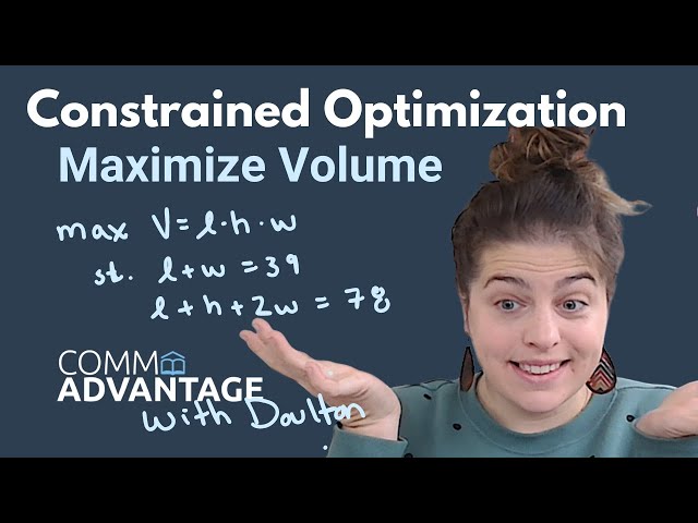 Learn Calculus - Maximize the Volume of Luggage
