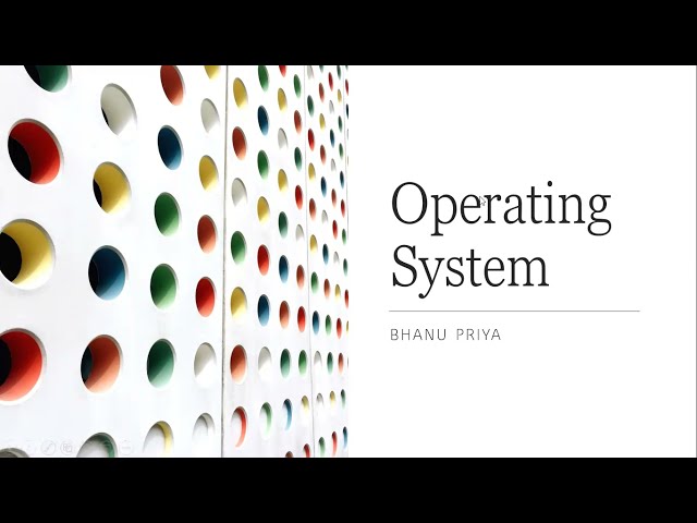 List of OS topics | Operating System | By BhanuPriya