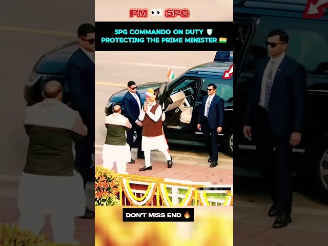 SPG On Duty 🔥 PM Modi Ki High Level Security | SPG Alert Mode 🚨 #Shorts