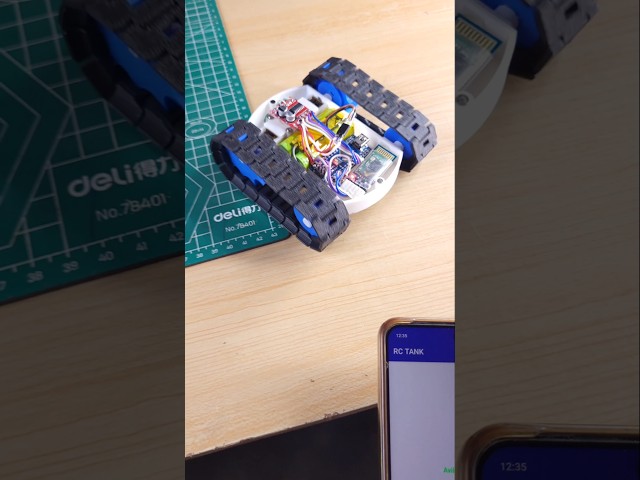 DIY Mini Tank with Bluetooth Control #ashwinprojects #Rctank
