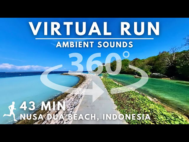 360° Virtual Running Video For Treadmill in #Bali Nusa Dua Beach #virtualrunningtv #Indonesia