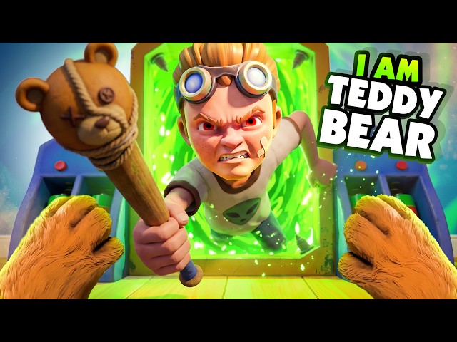 CRAZY Teddy creates a PORTAL And Escapes The HOUSE in VR! (Teddy Bear VR)