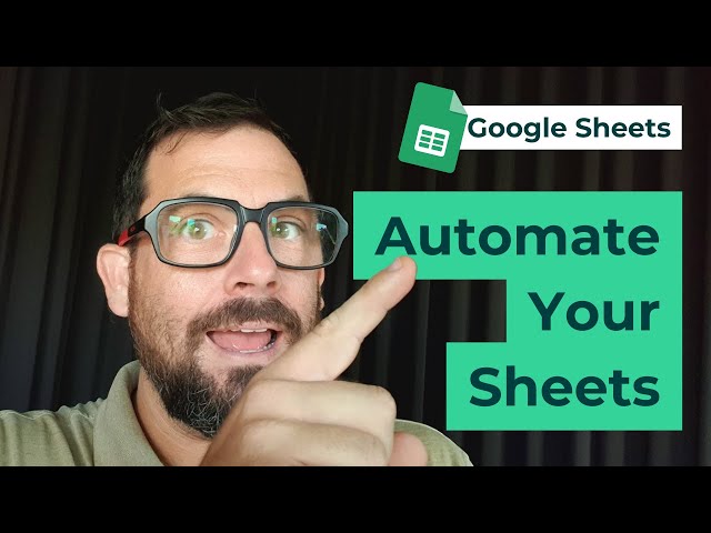 Spreadsheet Automation 101 | Beginners Google Sheets Course