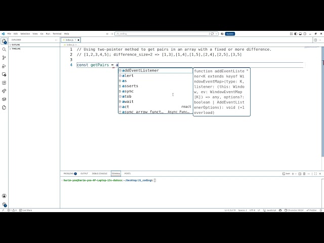 4. Applying Indicator Method (Berkeley Math Tournament) in Javascript