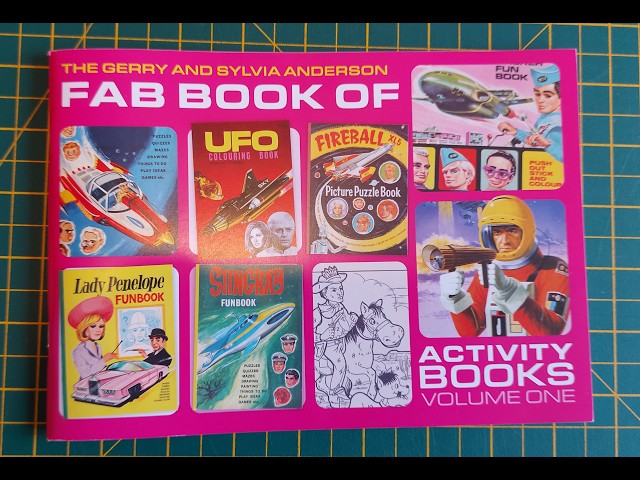 Looking at the Gerry And Sylvia Anderson Fab Book Of Activity Books Volume 1 produced by Fanderson