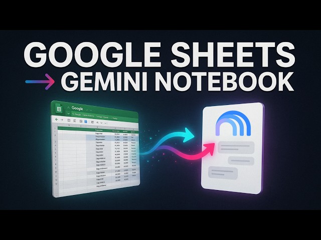 Google Sheets in Gemini Notebook | How to Add a Spreadsheet Step by Step