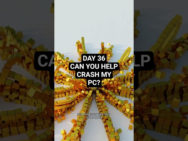 Day 36: Can I break my PC with this?  #3d #satisfying
