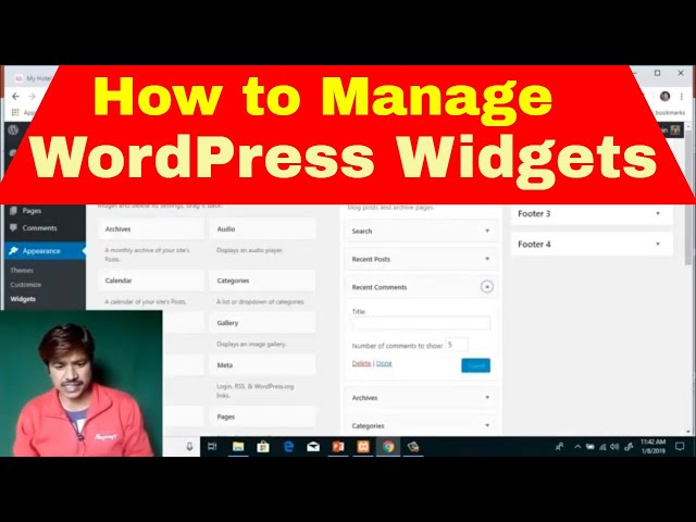 Video 11: How to use WordPress Widgets Tutorial in Hindi