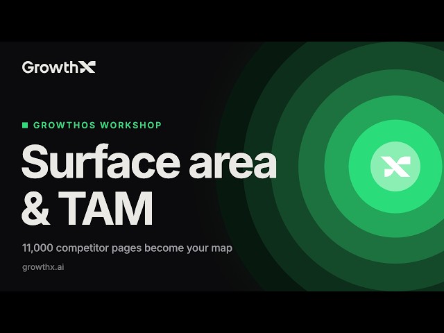 Steal the Map: 11,000 Competitor Pages Become Your TAM | GrowthOS Workshop