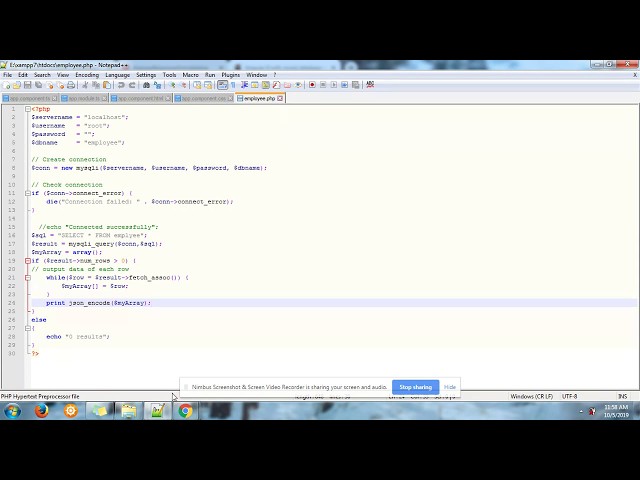 Angular 8 with php mysql data