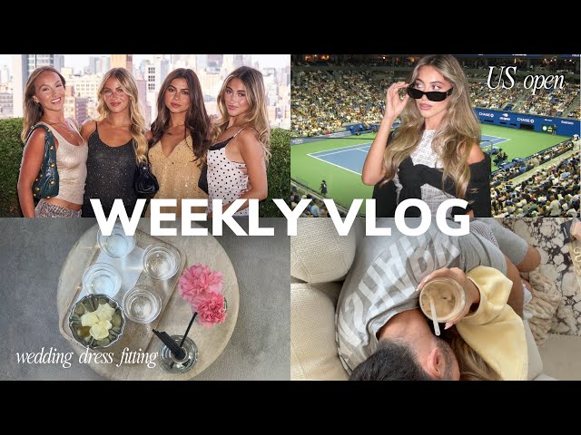 WEEKLY VLOG ❥ nyc staycation for harry styles, US Open, wedding dress fitting & closet cleanout!