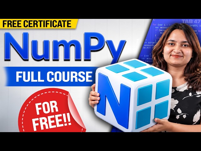 NumPy Full Course for Beginners FREE | Learn NumPy From Scratch 2026 | Tab47