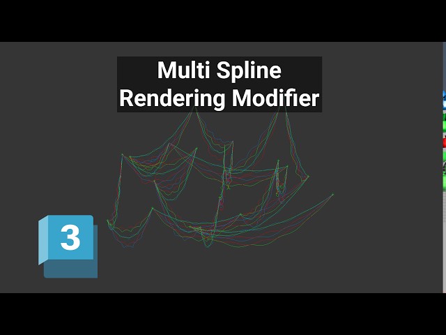 Edit Multiple Renderable Splines in 3ds Max | Multi Spline Rendering Modifier
