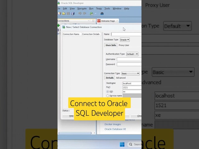 Connect to Oracle SQL Developer #viral #shortsfeed #trending #youtubeshorts #oracle #sql #database