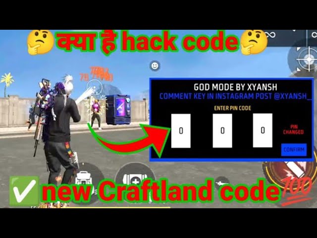 new Craftland map hack code Watch full video 💯||wait for end ||#freefire