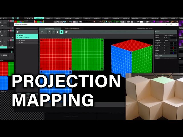 Projection Mapping Tutorial Resolume || VJ Loops Box Mapping V1