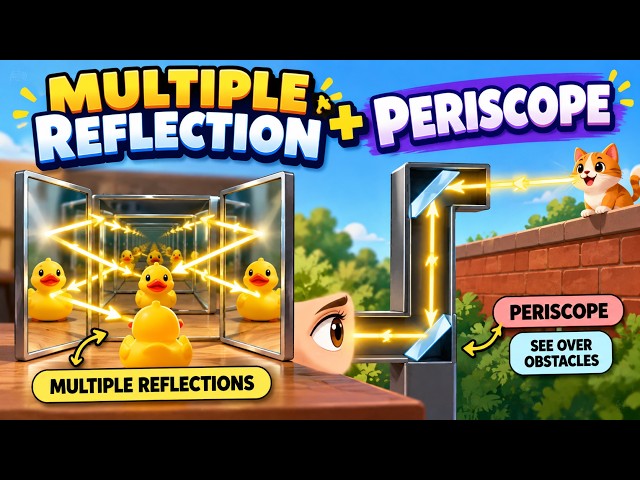 Multiple Reflection & Periscope Explained | Class 6 Science | Light | IIT Foundation
