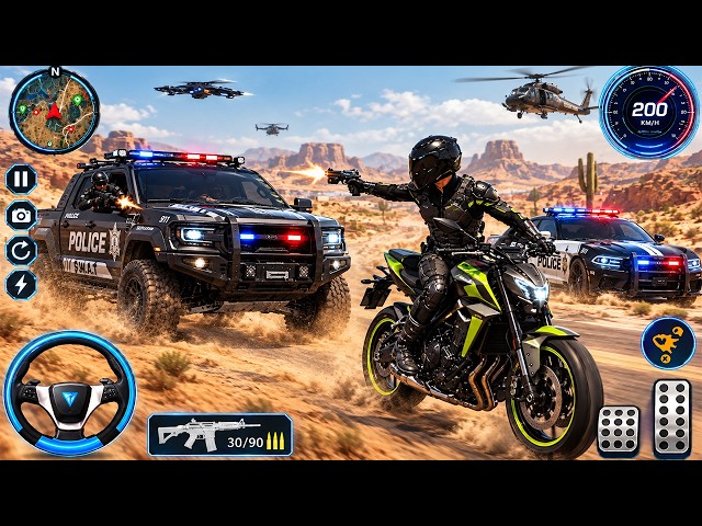 🚓 Police Car Chase Simulator 3D – Real City Cop Pursuit Gameplay (Android) #5