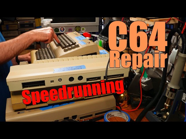 Speedrunning C64 Repairs - How many can I fix in 2 hours!