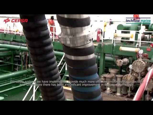 Techflow Marine & CEPSA - Quay Reel System - Efficient Simultaneous Tanker Loading
