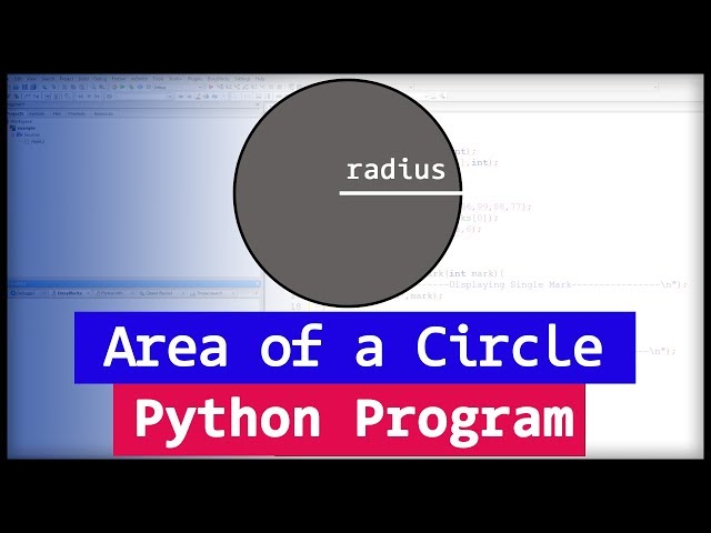 Python Program to Find the area of a Circle using Radius ( User Input )
