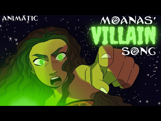 MOANAS' VILLAIN SONG - How Far I'll Go ANIMATIC | Minor Key | Disney cover
