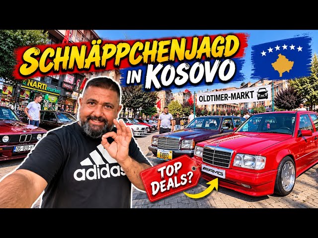 Classic Car Market in Ferizaj, Kosovo